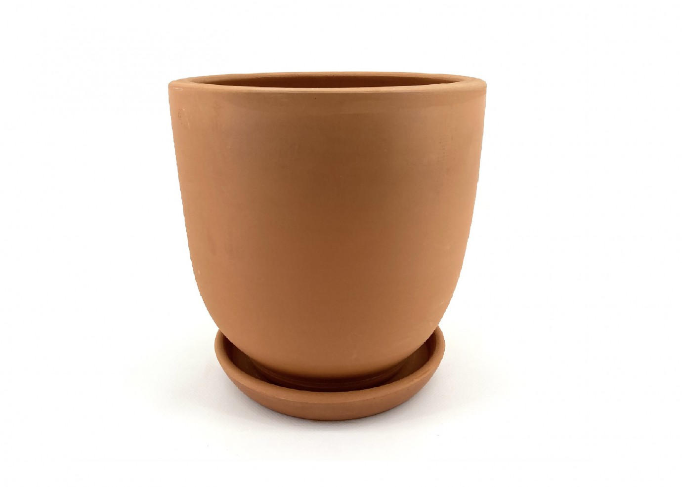 Naturel Toprak Saksı 23X21-Silindir