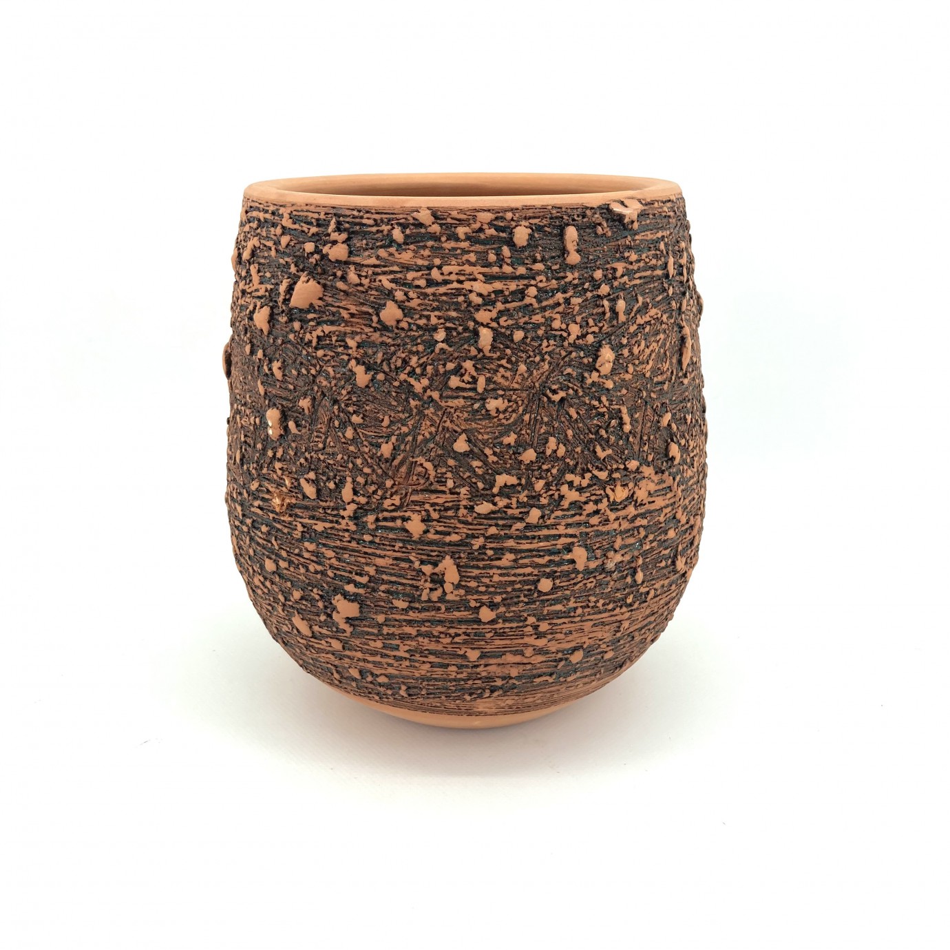 Oksitli Toprak Saksı 25X30-Kadeh Oksitli
