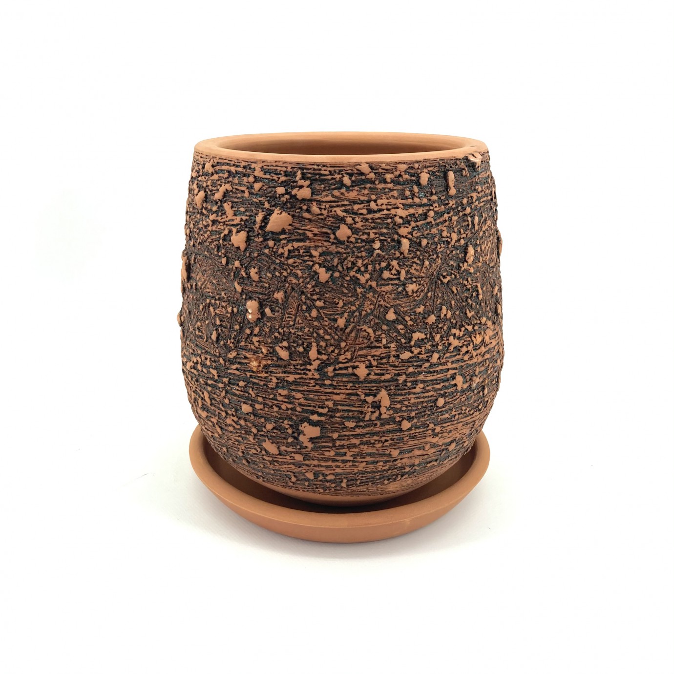 Oksitli Toprak Saksı 25X30-Kadeh Oksitli