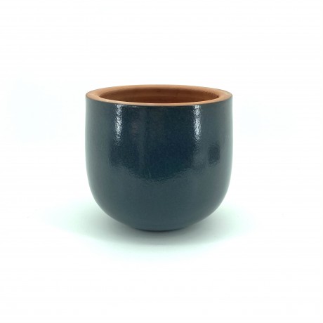 Antresit Sırlı Toprak Saksı 18X17-Kadeh