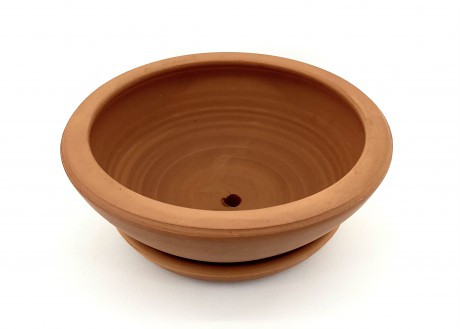 Naturel Bonsai Saksısı-Düz Çanak