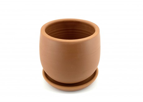 Naturel Toprak Saksı 12X11-Kadeh