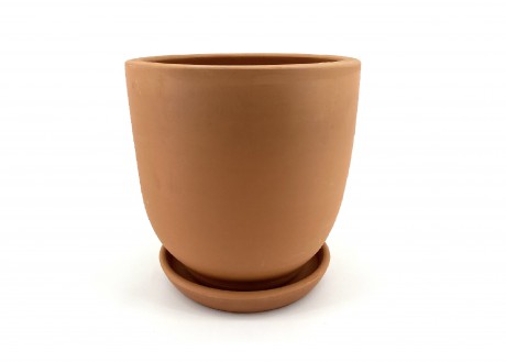 Naturel Toprak Saksı 23X21-Silindir