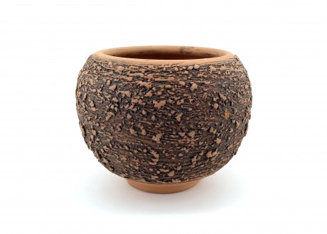 Oksitli Toprak Saksı 20X20-Küre Oksitli