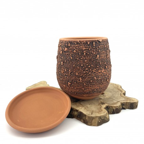 Oksitli Toprak Saksı 25X30-Kadeh Oksitli