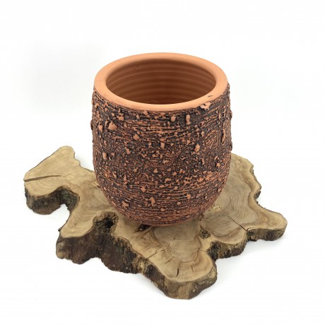 Oksitli Toprak Saksı 25X30-Kadeh Oksitli