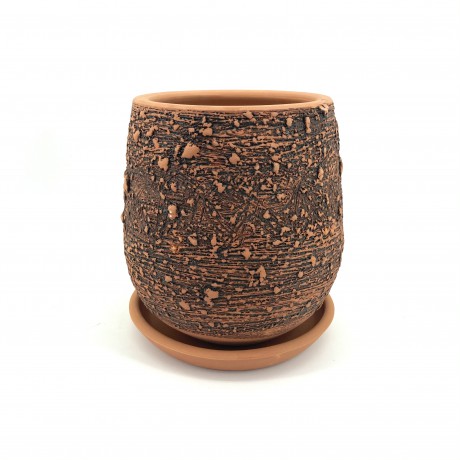 Oksitli Toprak Saksı 34X40-Kadeh Oksitli