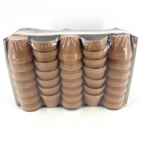 Toprak Sukulent Saksısı 6X6-Naturel Sevillia-70'li Set